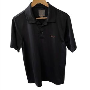 Greg Norman for Tasso Ella golf shirt, Black size small